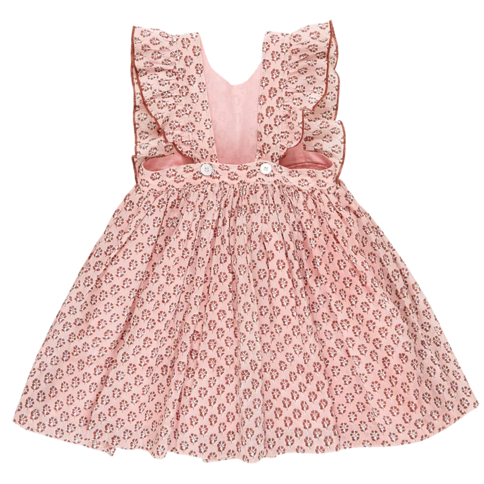 Pink Chicken Girls Marceline Dress - Pink Lisbon Ditsy