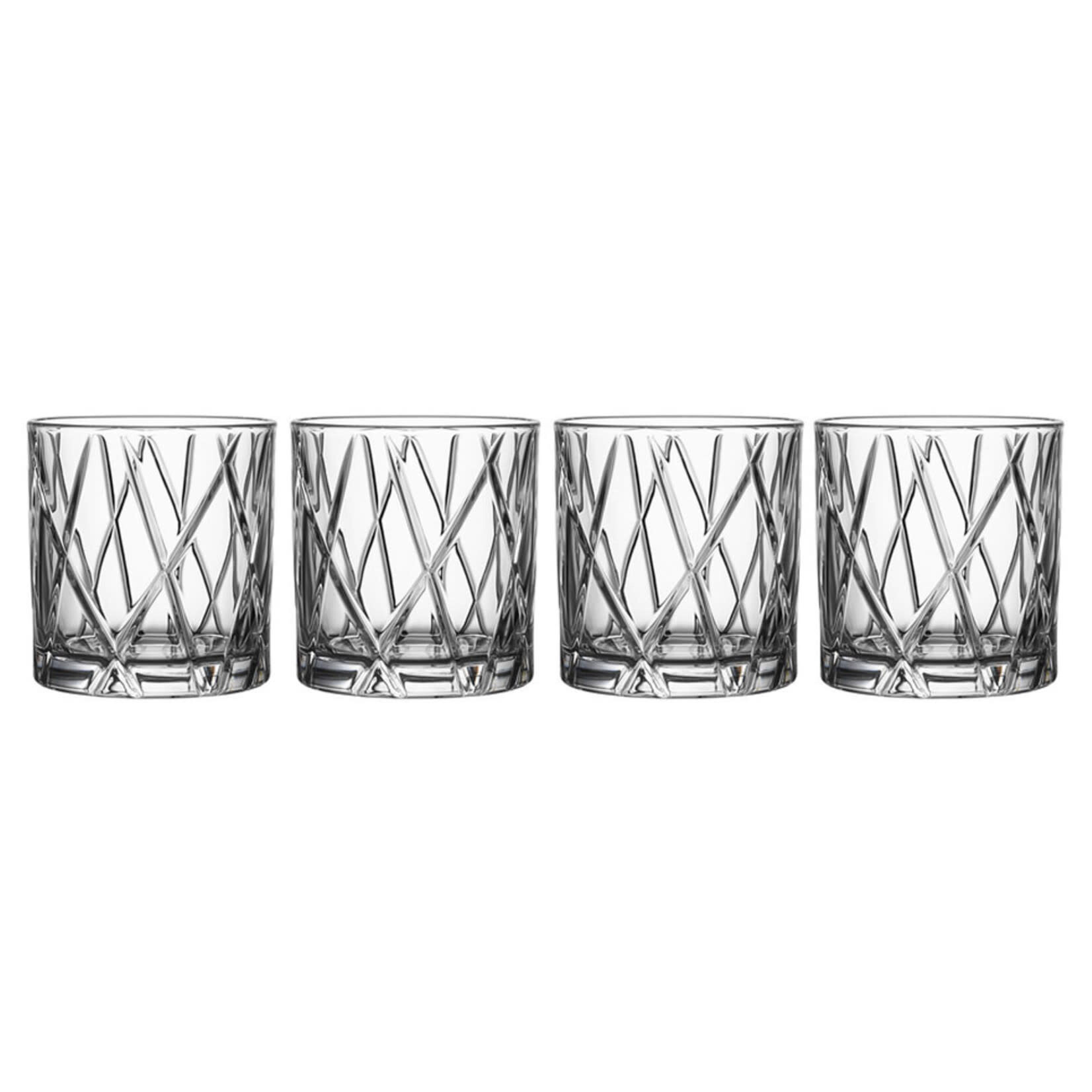Orrefors Kosta Boda City Double Old Fashion (Set of 4)