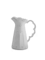 Arte Italica Merletto White Scalloped Pitcher