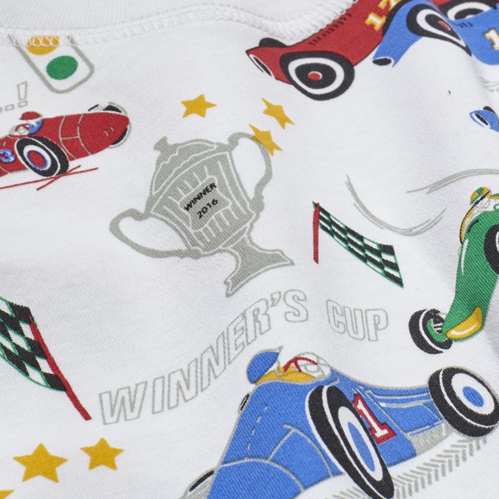 Petidoux Vintage Racecars Pima Kid Pajama