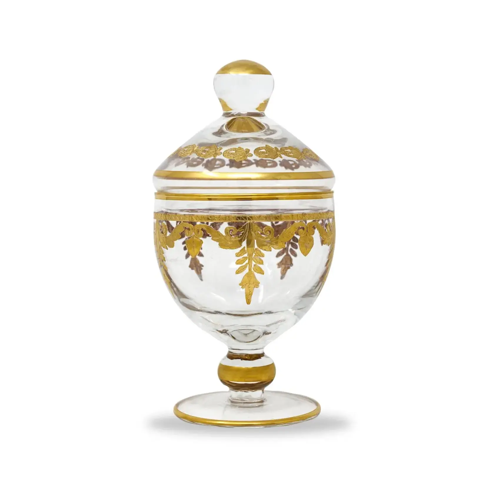 Arte Italica Vetro Gold Baroque Canister with Lid