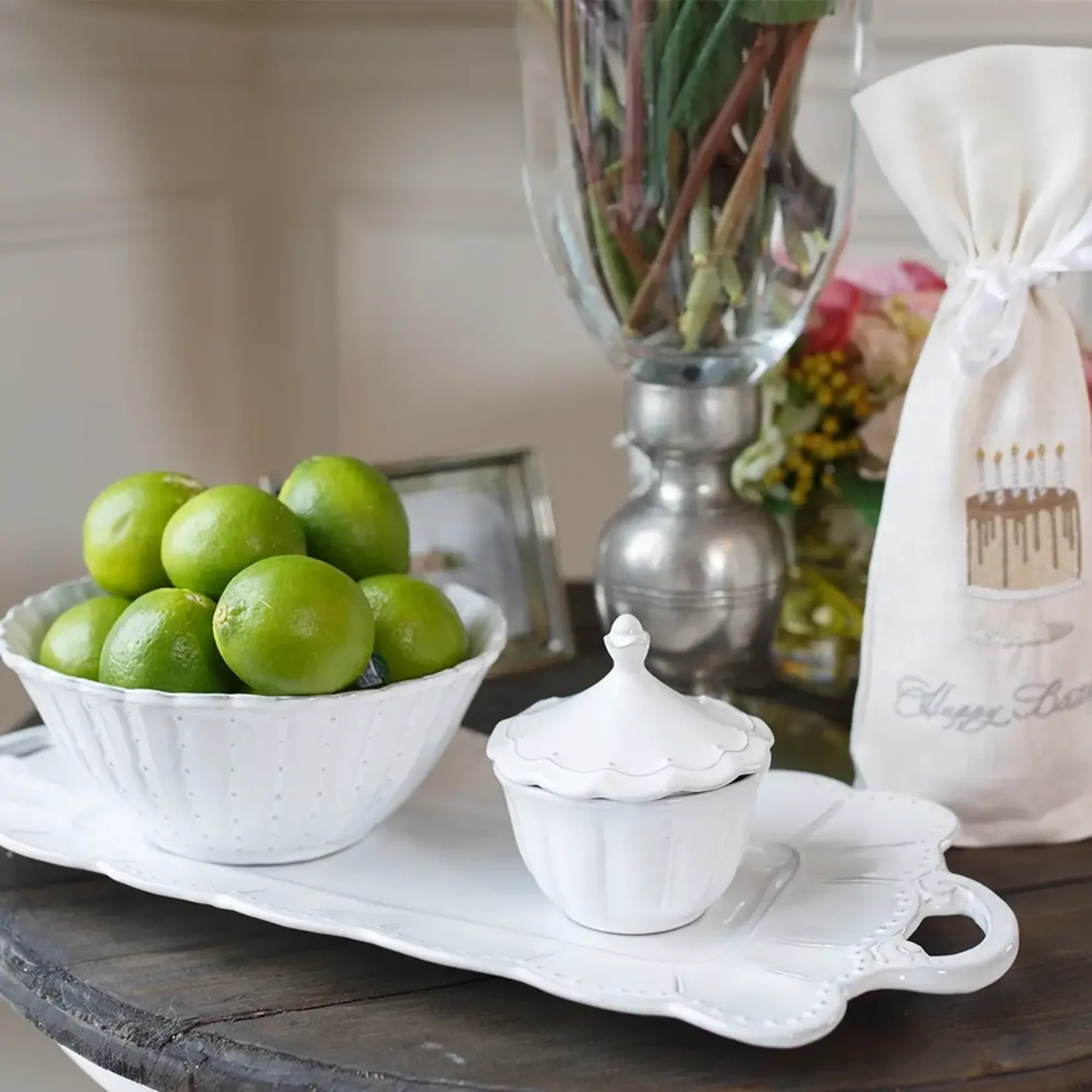 Arte Italica Bella Bianca Sugar Bowl