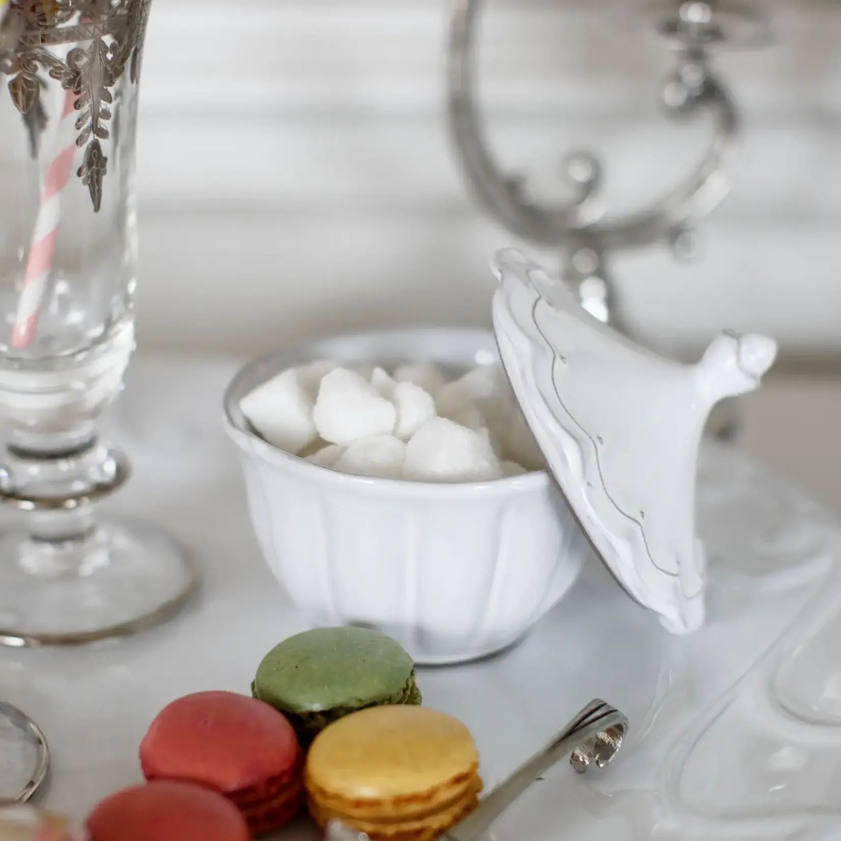 Arte Italica Bella Bianca Sugar Bowl