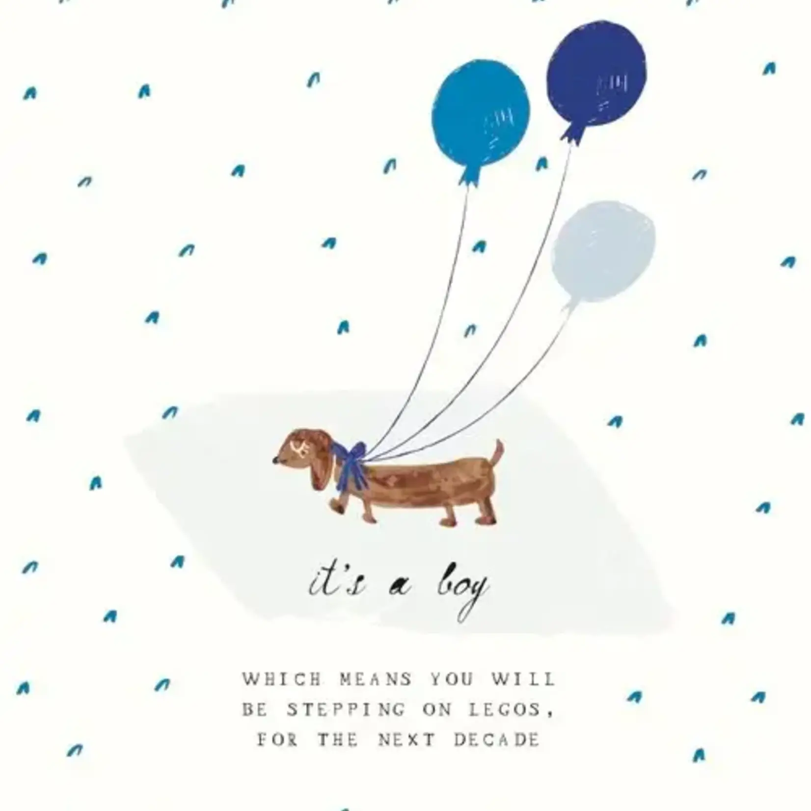 One Precious Pup Card-New Baby Boy