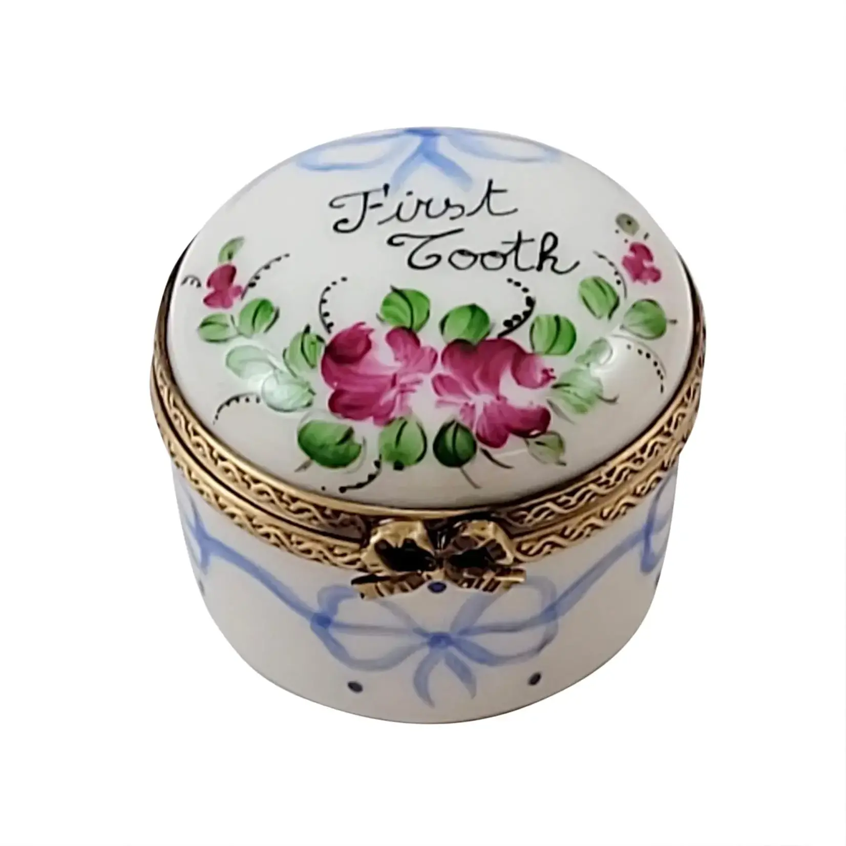 Rochard Limoges Boxes Blue First Tooth