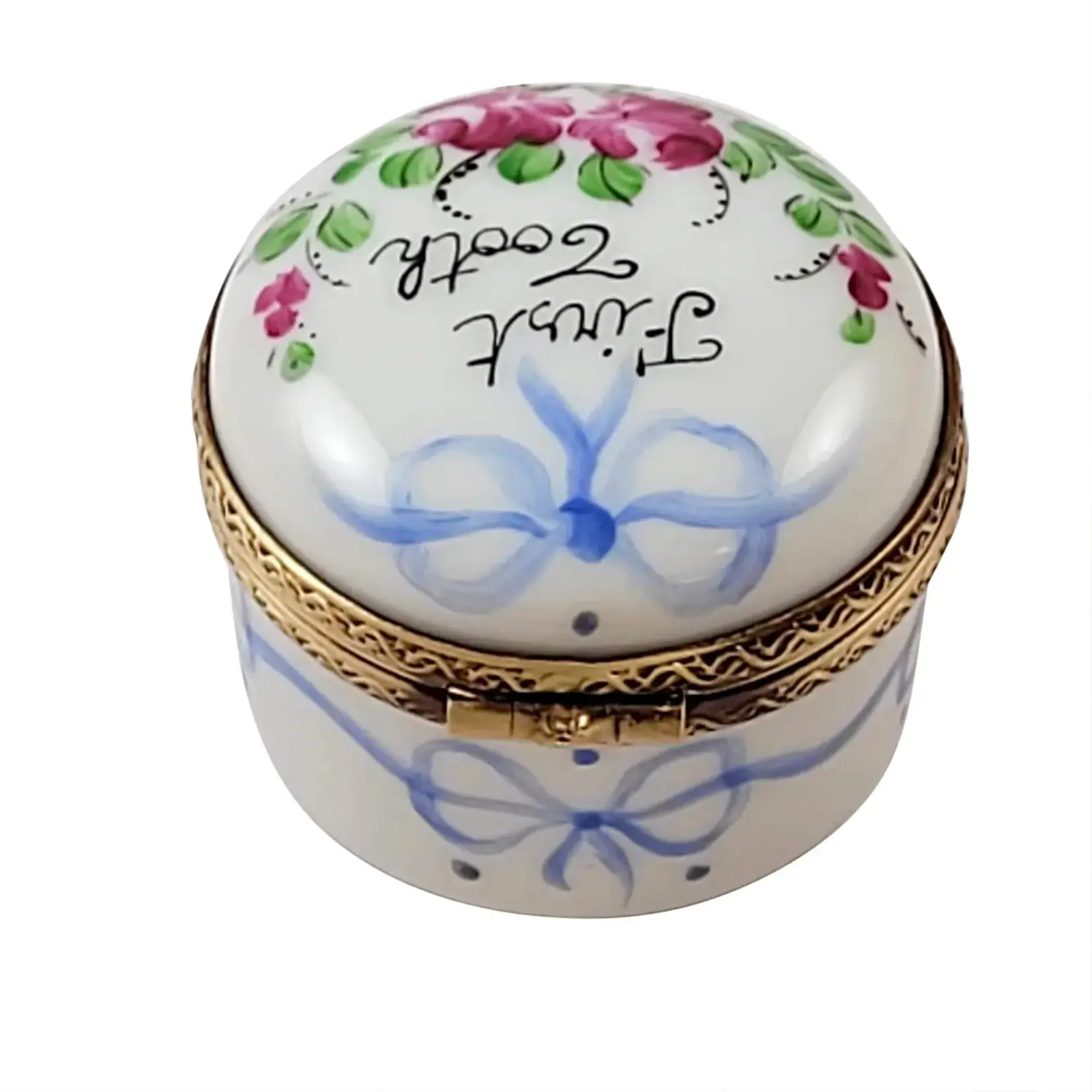 Rochard Limoges Boxes Blue First Tooth