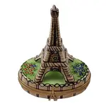 Rochard Limoges Boxes Brown Eiffel Tower - "I Love Paris" Painted Inside