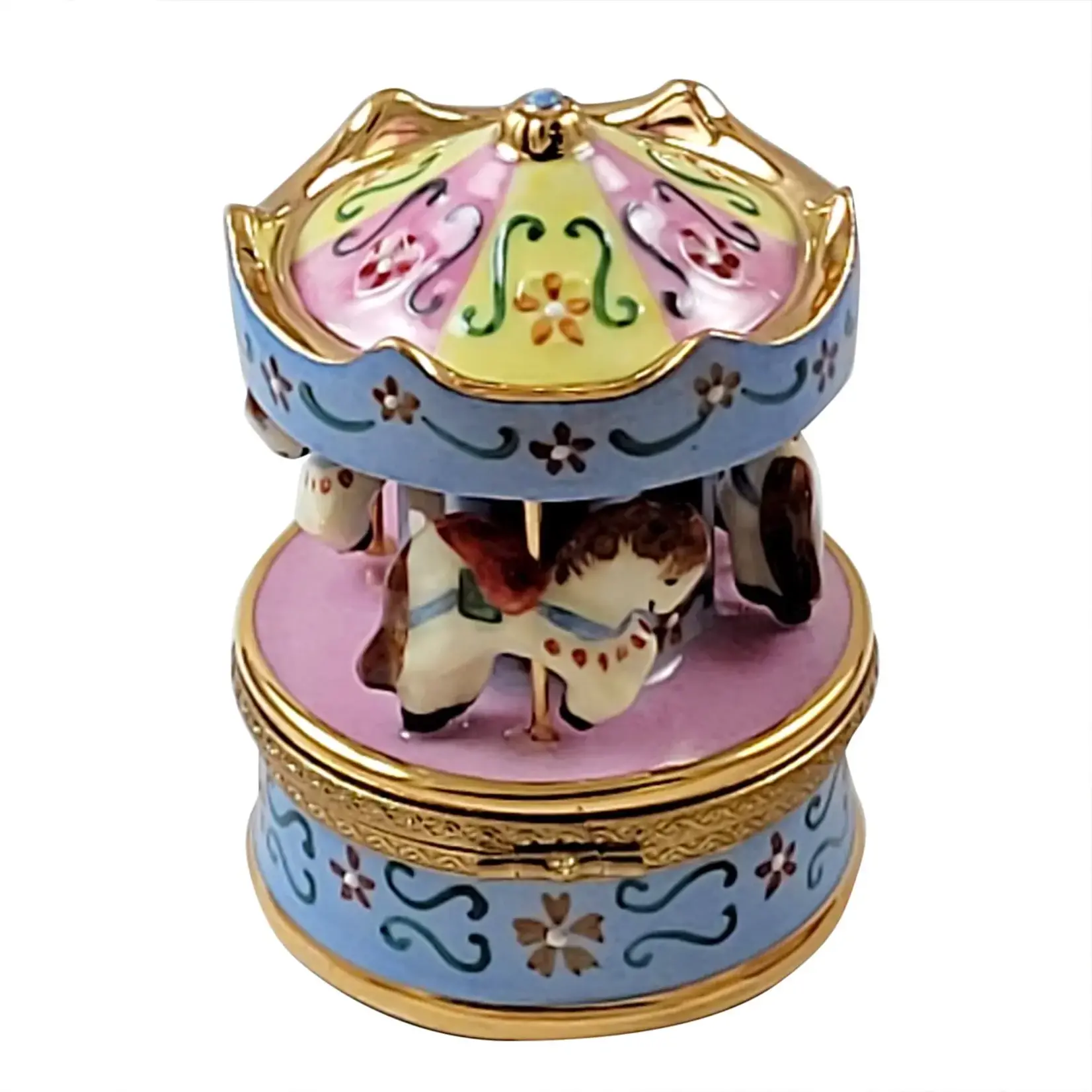 Rochard Limoges Boxes Carousel