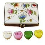 Rochard Limoges Envelope w/Conversation Hearts