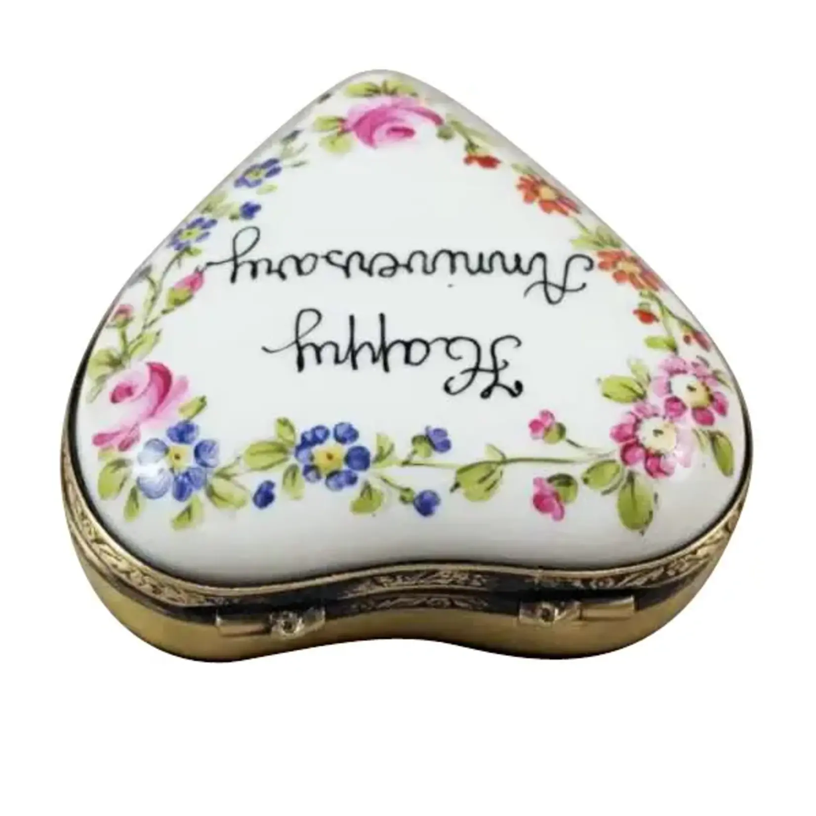 Rochard Limoges Boxes Happy Anniversary Heart