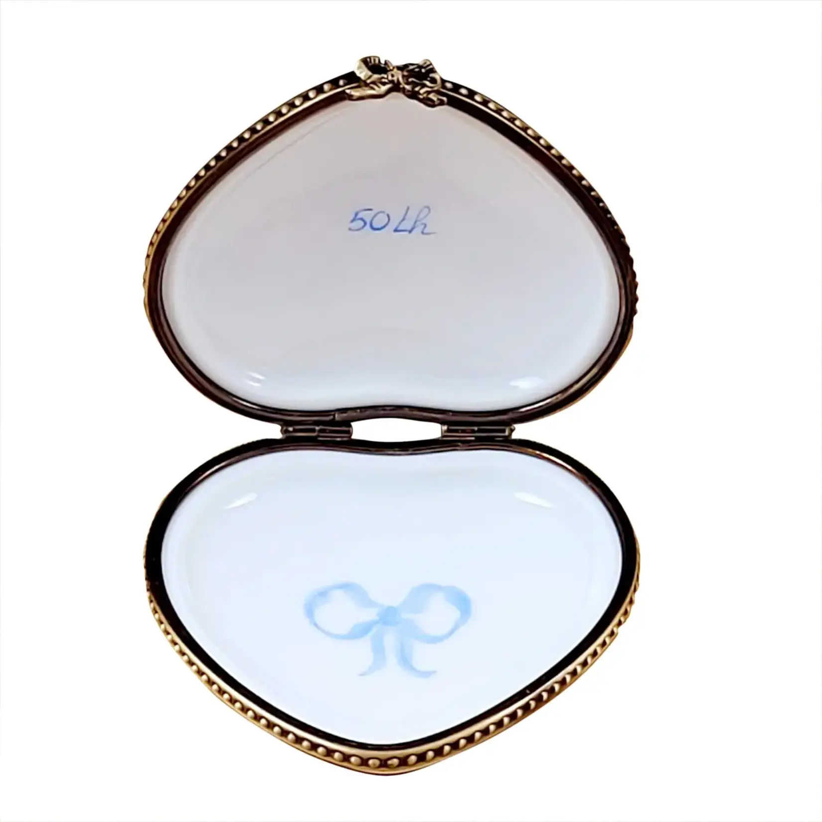Rochard Limoges Boxes Happy Anniversary Heart - 50th