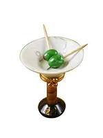 Rochard Limoges Boxes Martini Glass With Olives