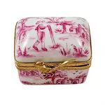 Rochard Limoges Pink Toile Box
