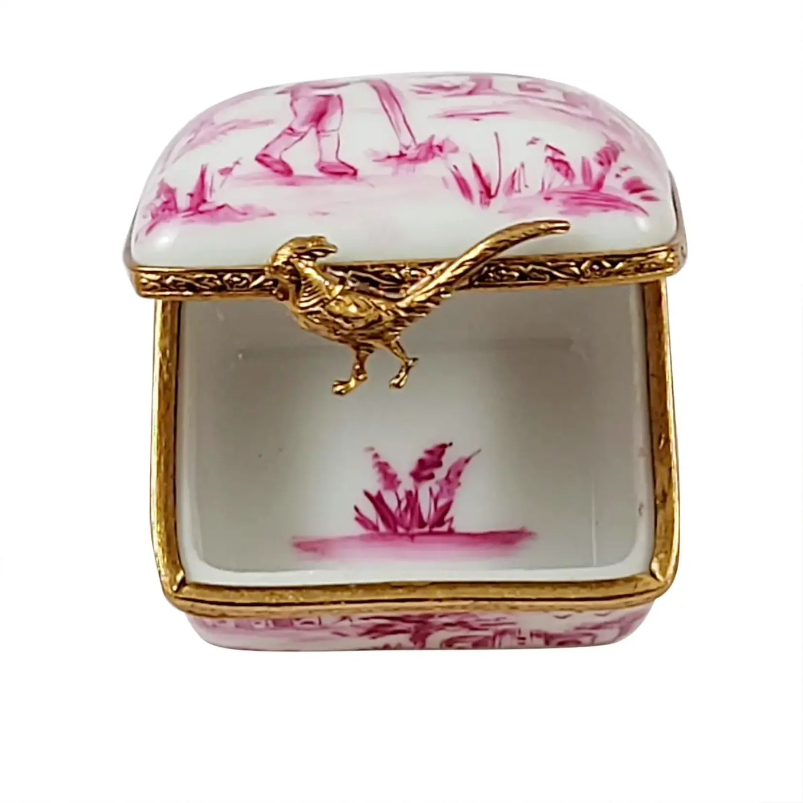 Rochard Limoges Pink Toile Box