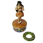 Rochard Limoges Boxes Hawaiian Hula Dancer With Removable Lei