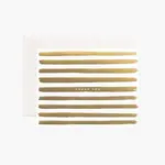 Rifle Paper Company Gold Stripes Thank You Card