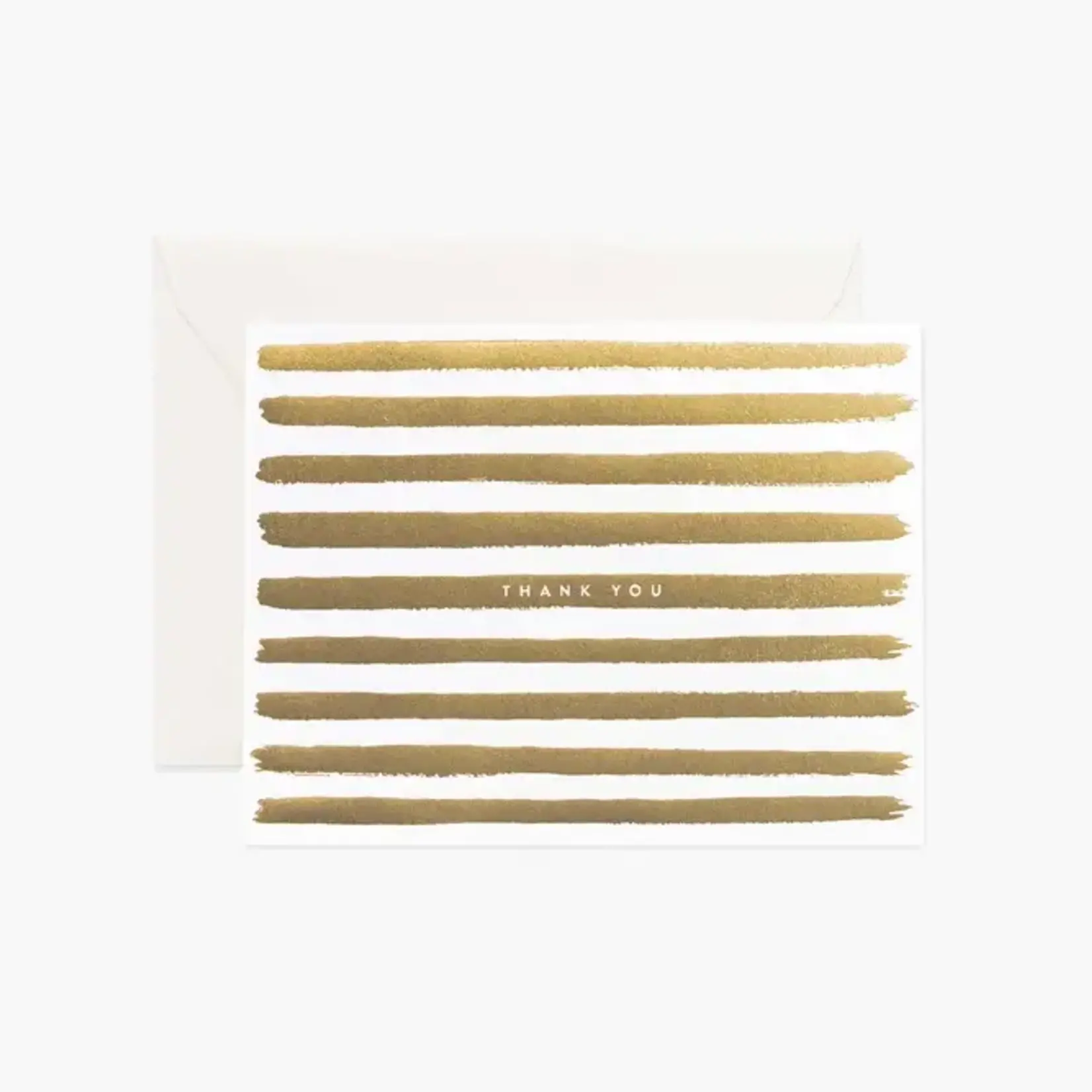 Rifle Paper Company Gold Stripes Thank You Card