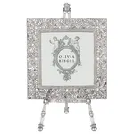 Olivia Riegel Windsor 4" x 4" Frame on Easel Silver