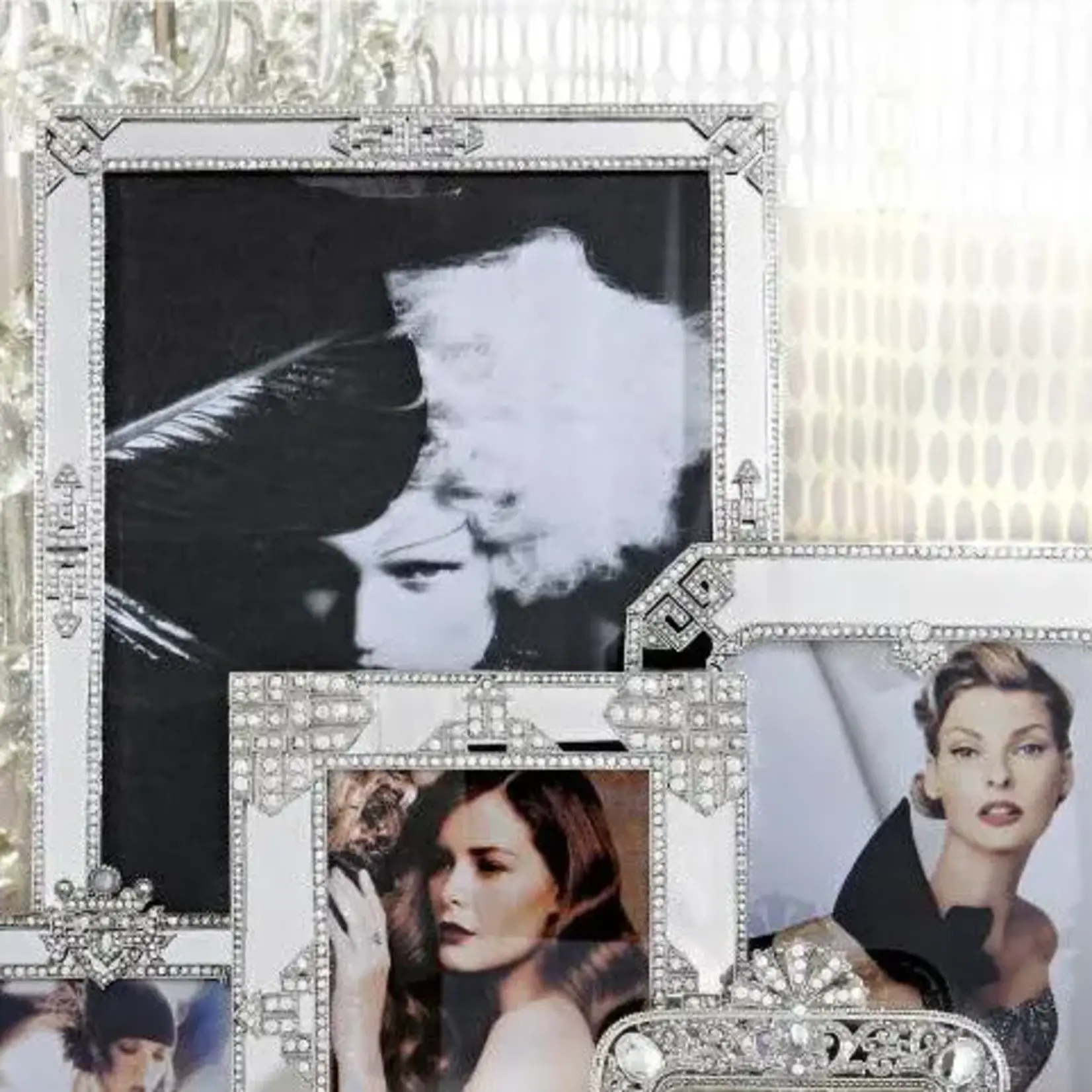 Olivia Riegel Deco Mirror 5" x 7" Frame Silver