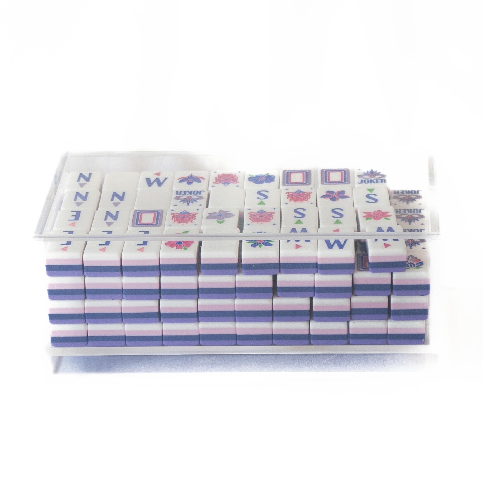 Oh My Mahjong Mahjong Acrylic Box - Clear Lid