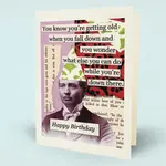 Fall Down Birthday Card