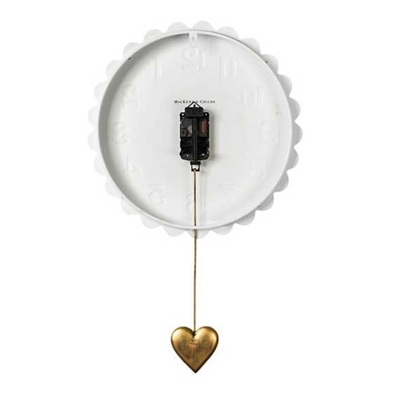 MacKenzie-Childs Sterling Heart Pendant Wall Clock