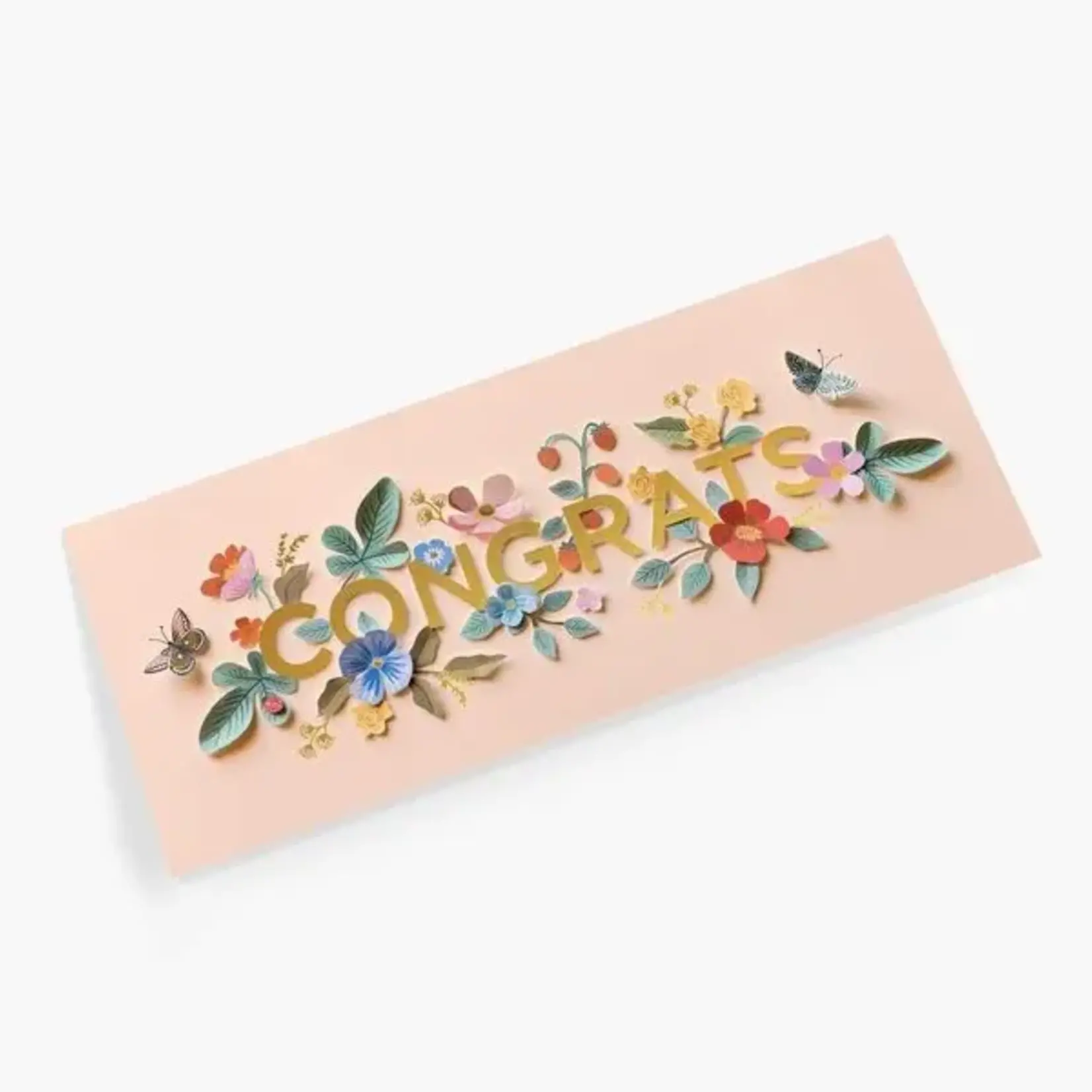Rifle Paper Company Cut Paper Congrats No. 10 Card