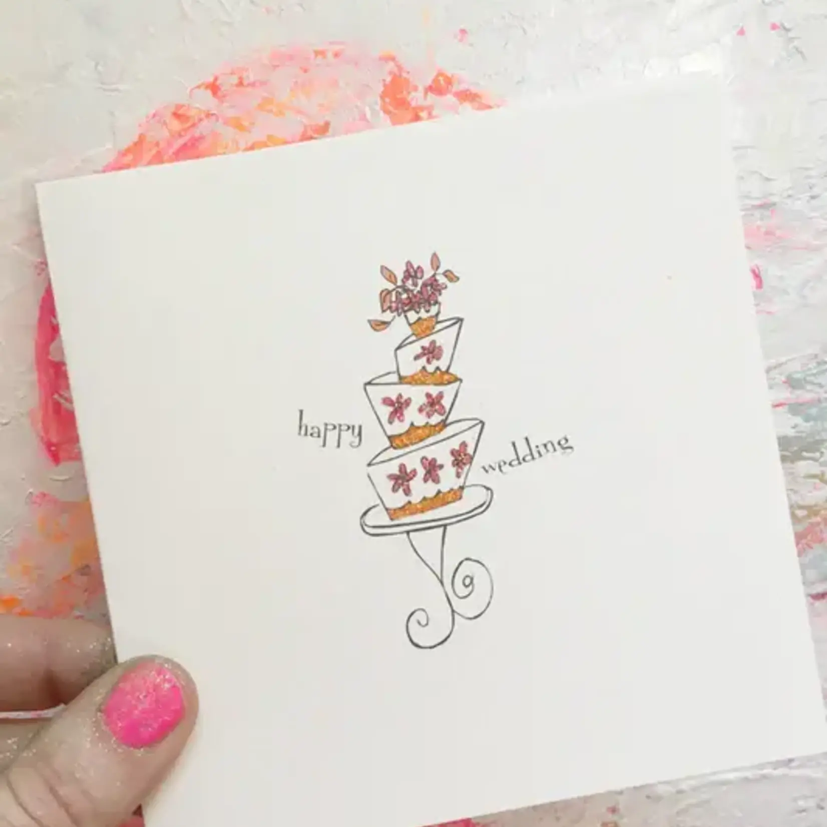 Jenny Sweeney Designs Happy Wedding Card_Blank Inside