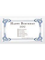 Quiplip Happy Birthday IOU - Blue