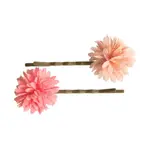 Maileg USA Chiffon Flower Bobby Pins 2 Pc (Rose)