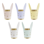 Meri Meri Pastel Bunny Cups 8 pack (5 Colors)