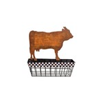 MacKenzie-Childs MacKenzie-Childs Courtly Check Cow Wall Basket