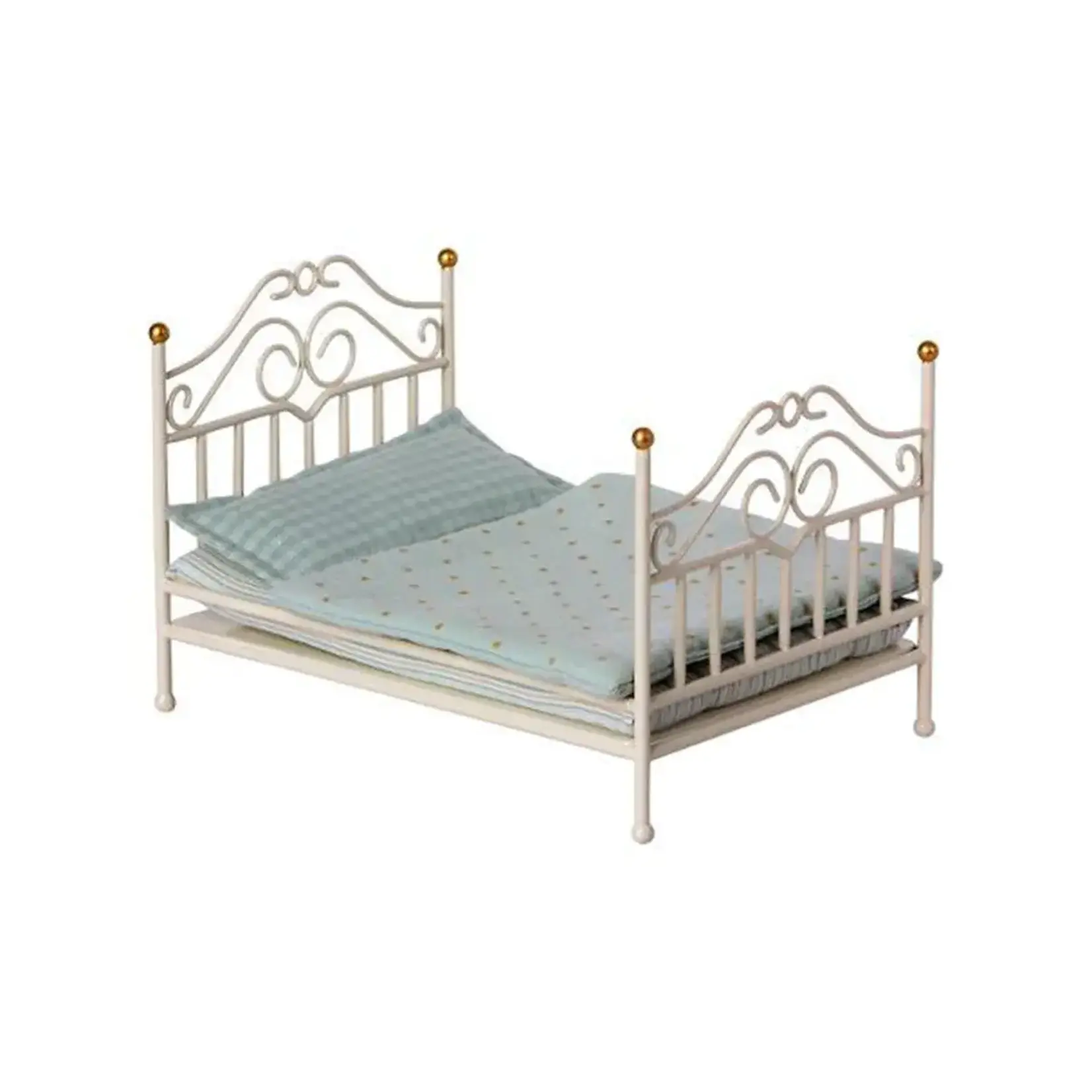 Maileg USA Vintage Bed, Micro - Off White