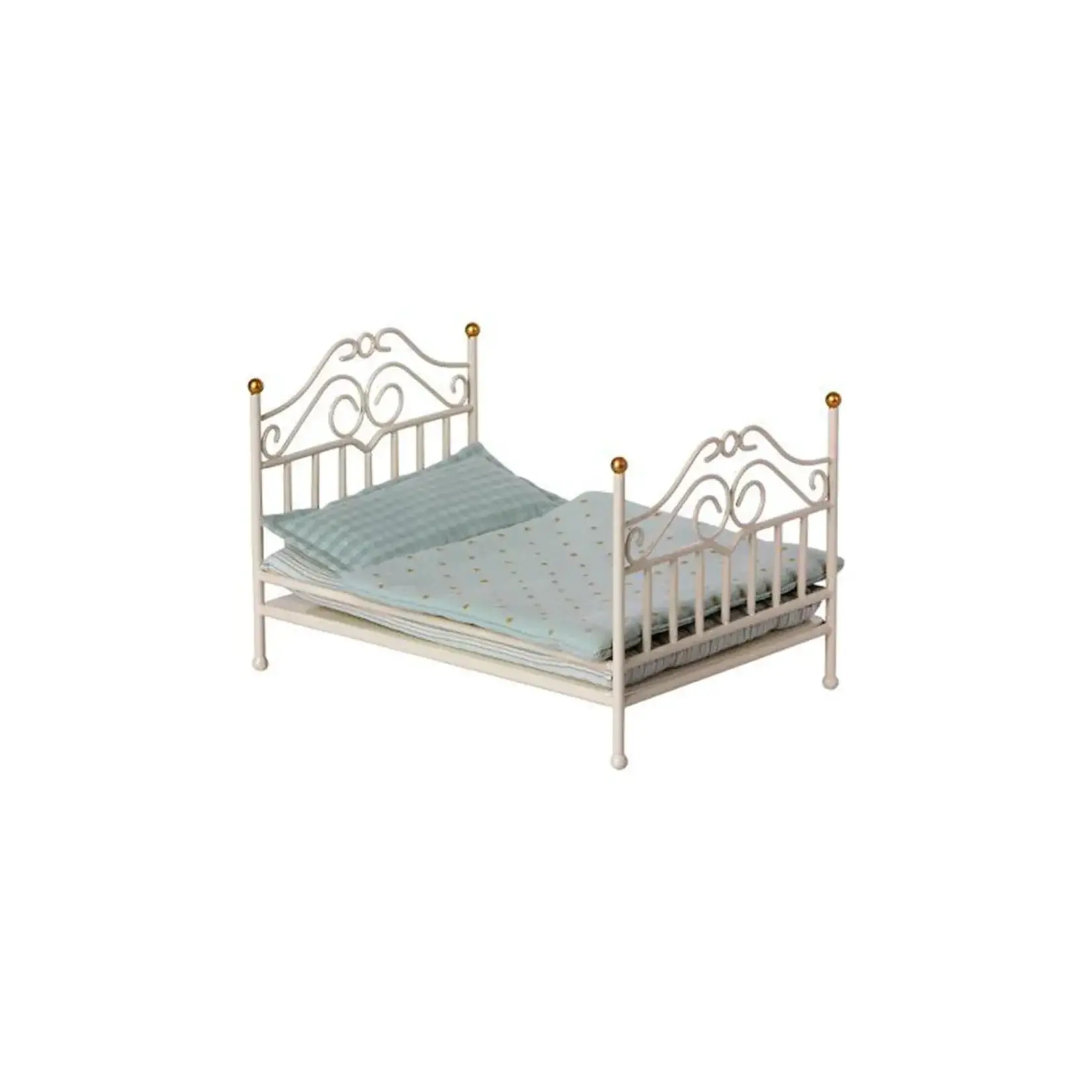 Maileg USA Vintage Bed, Micro - Off White