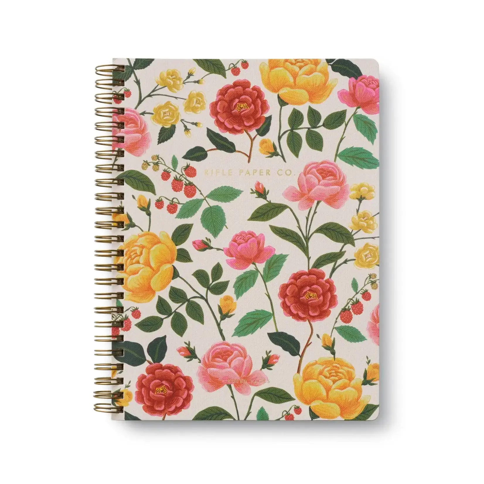 Rifle Paper Company Roses Spiral Notebook