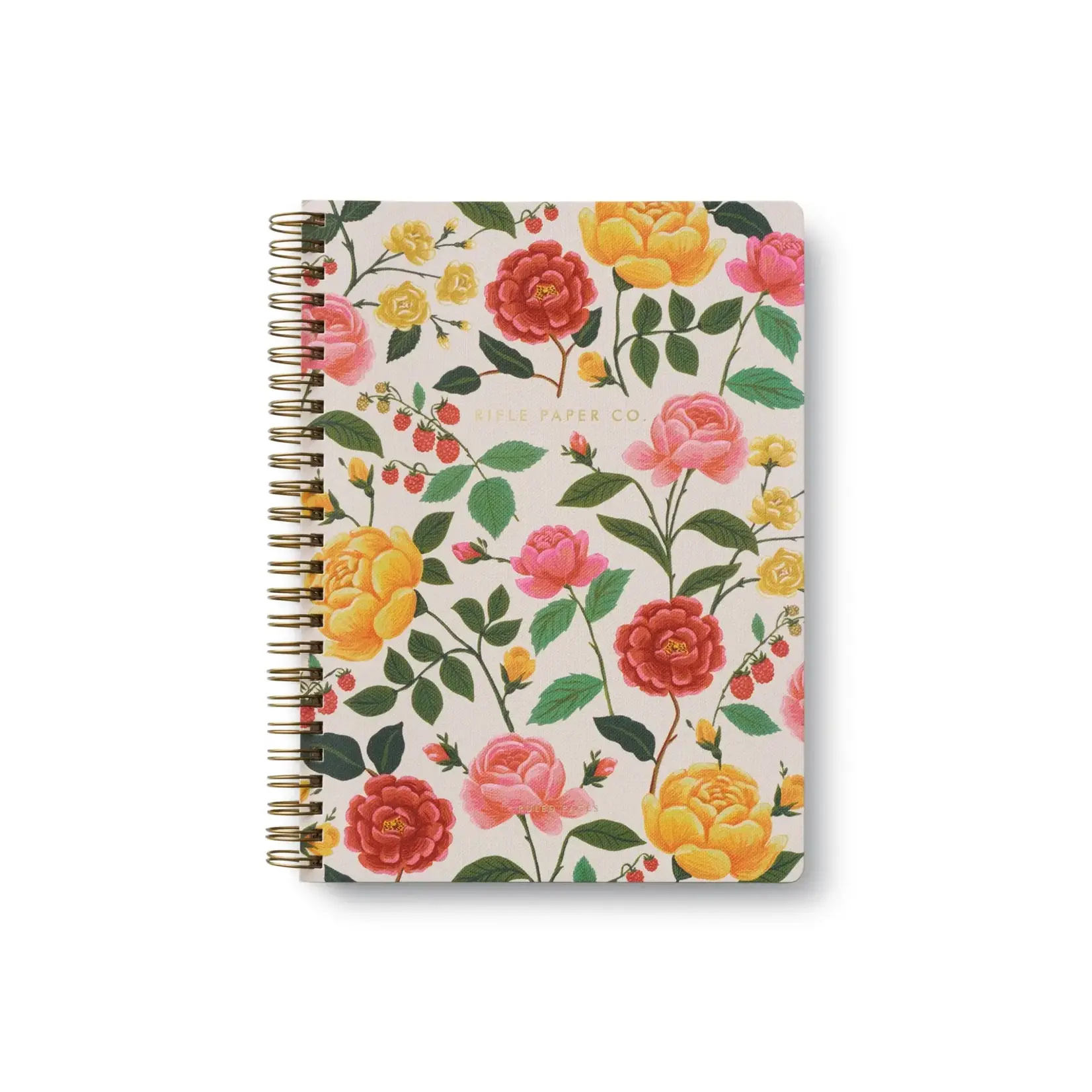 Rifle Paper Company Roses Spiral Notebook