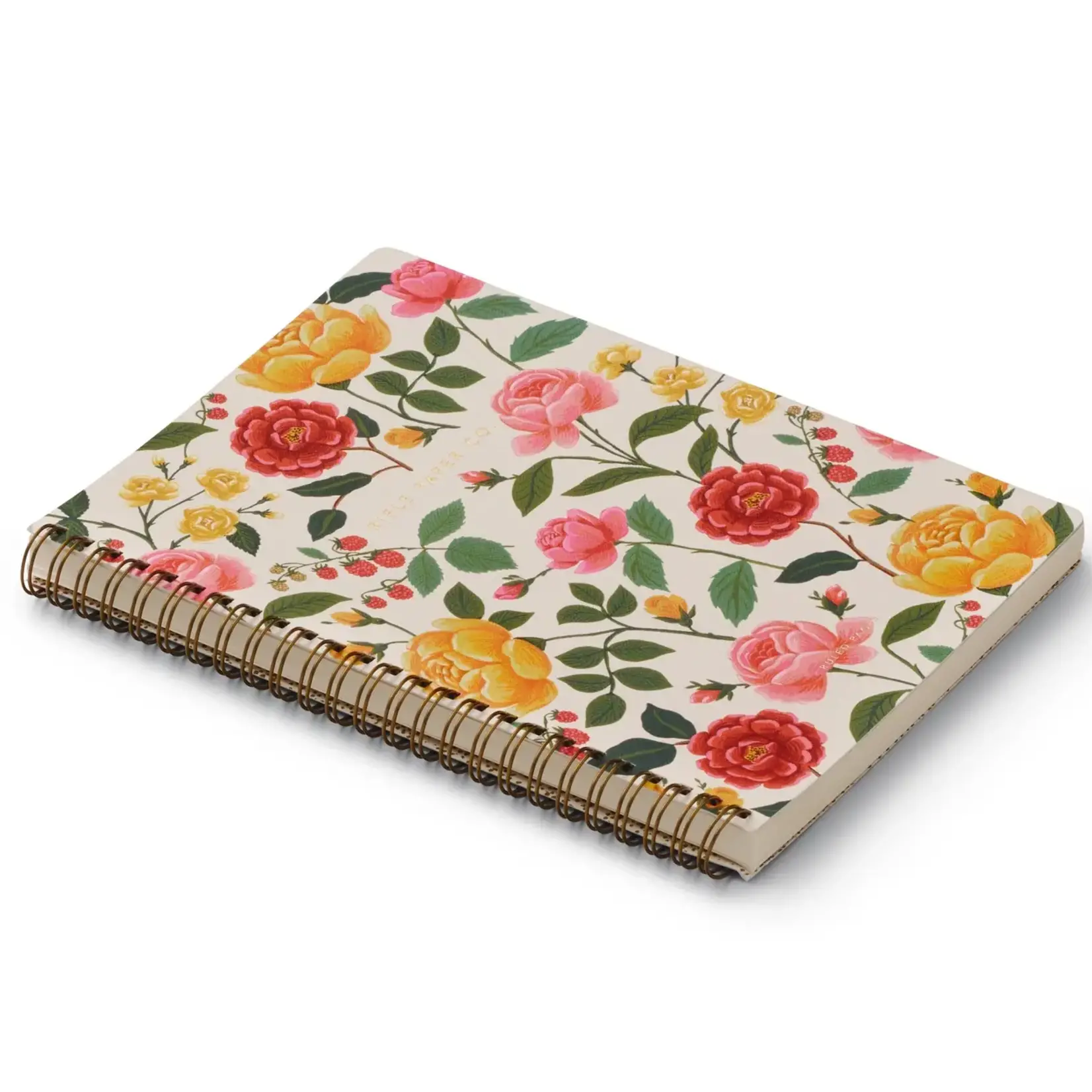 Rifle Paper Company Roses Spiral Notebook