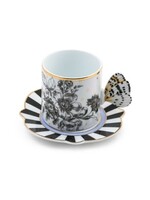 MacKenzie-Childs Butterfly Toile Mug and Saucer Set