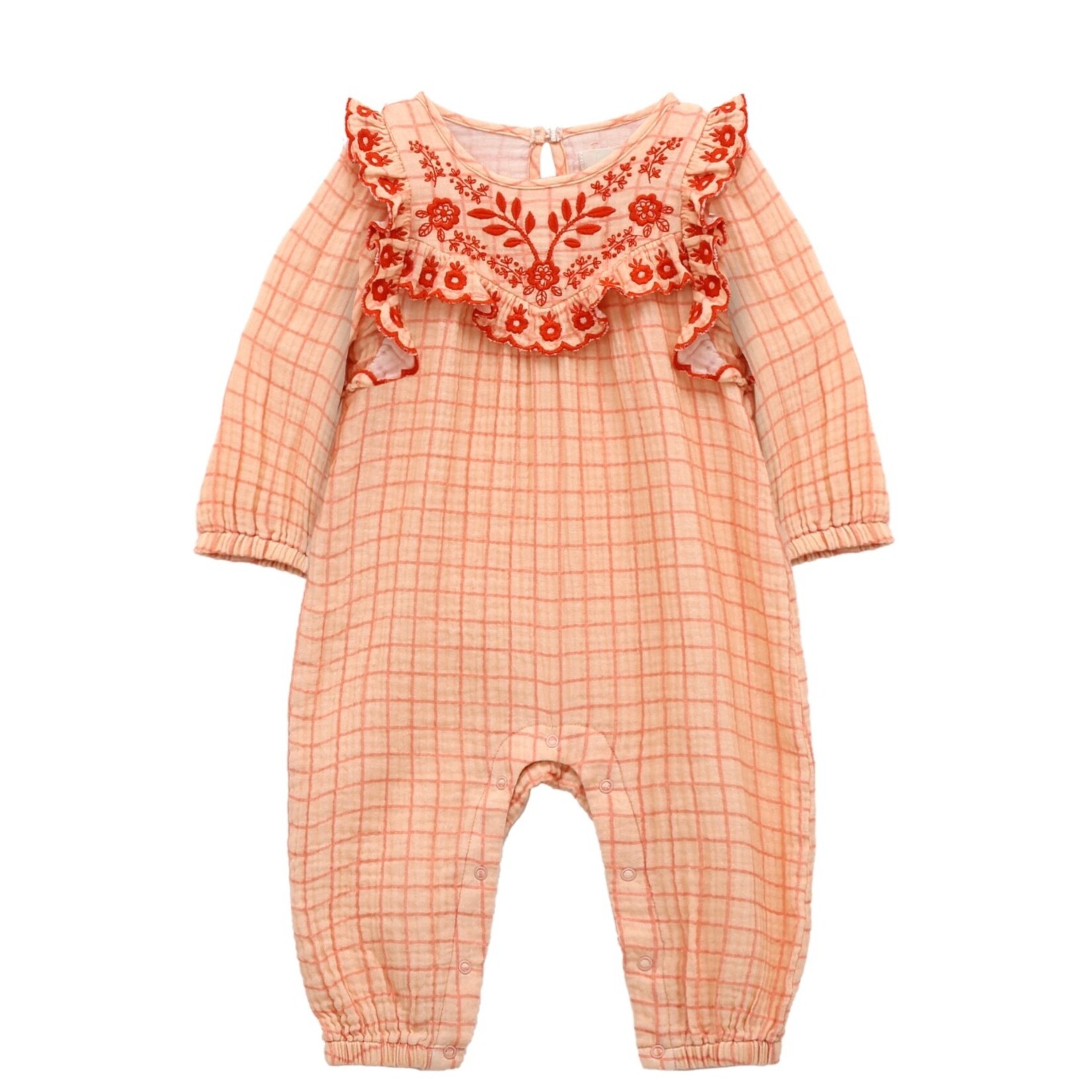 Peek Aren't You Curious Bib N Ruffle Coverall