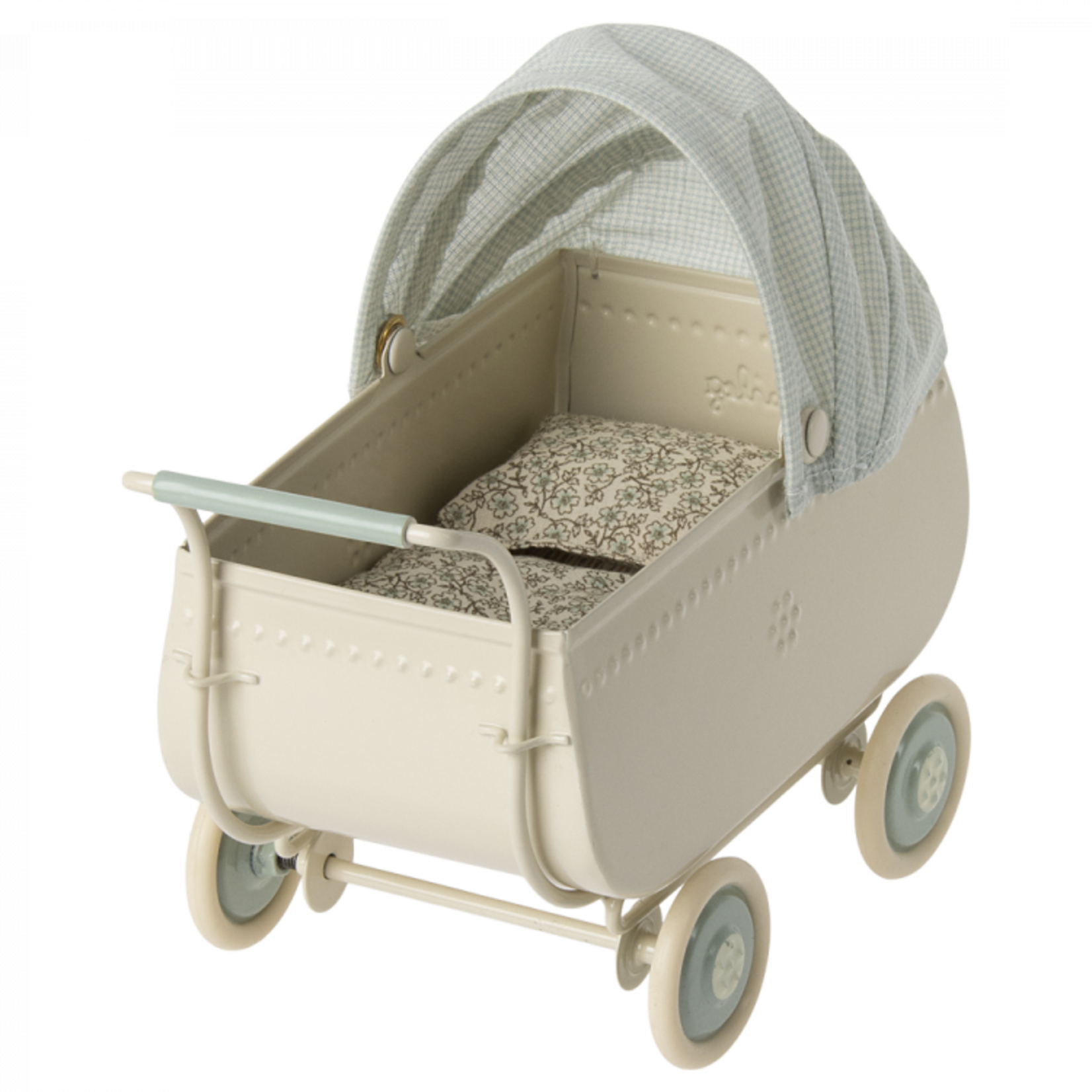 Maileg USA Pram, Micro - Blue
