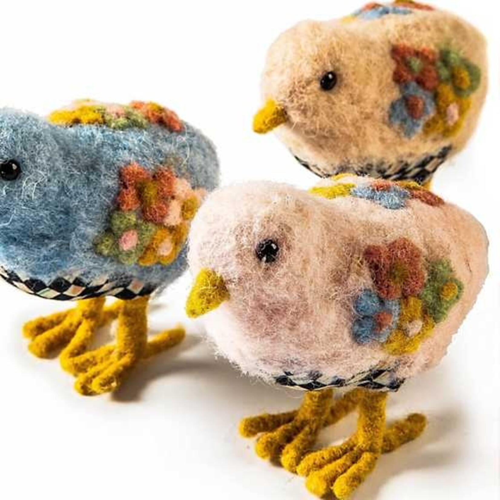 MacKenzie-Childs Spring Fling Felted Chicks - Set of 3