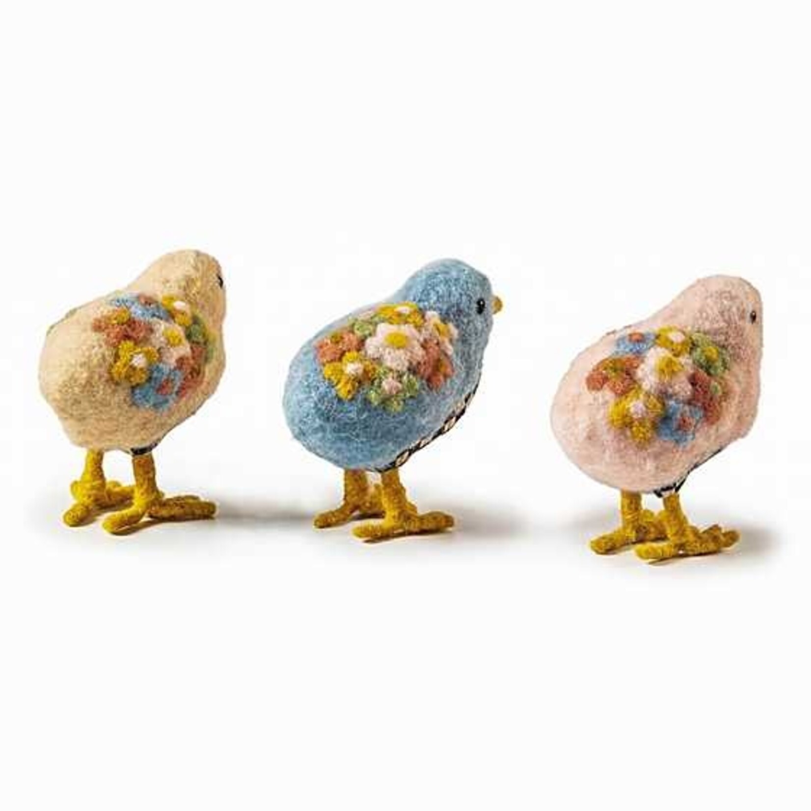 MacKenzie-Childs Spring Fling Felted Chicks - Set of 3