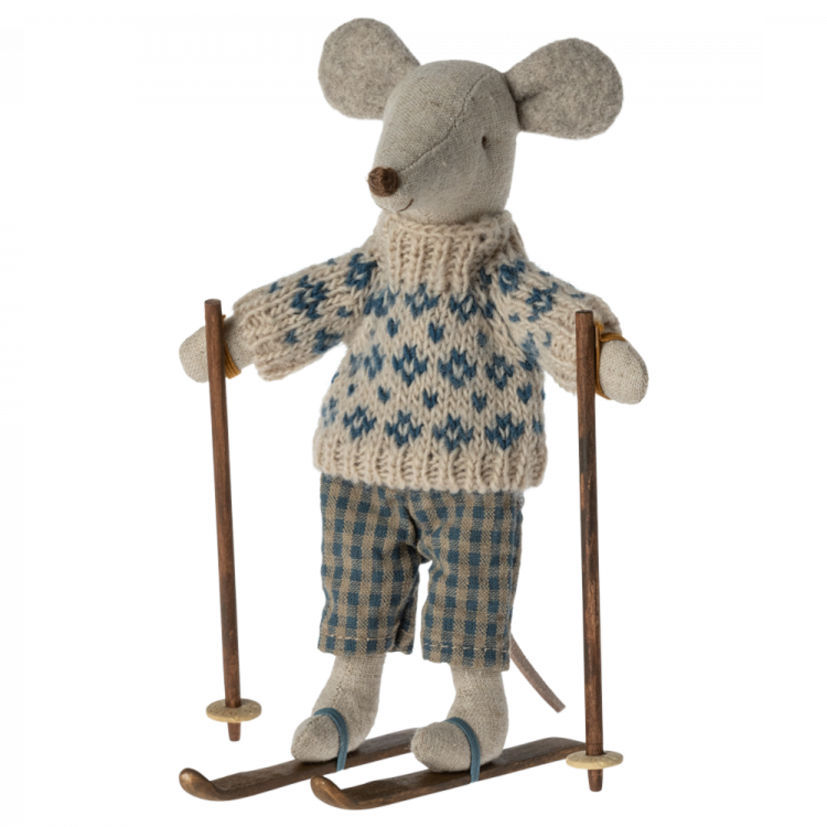 Maileg USA Winter Mouse with Ski Set, Dad