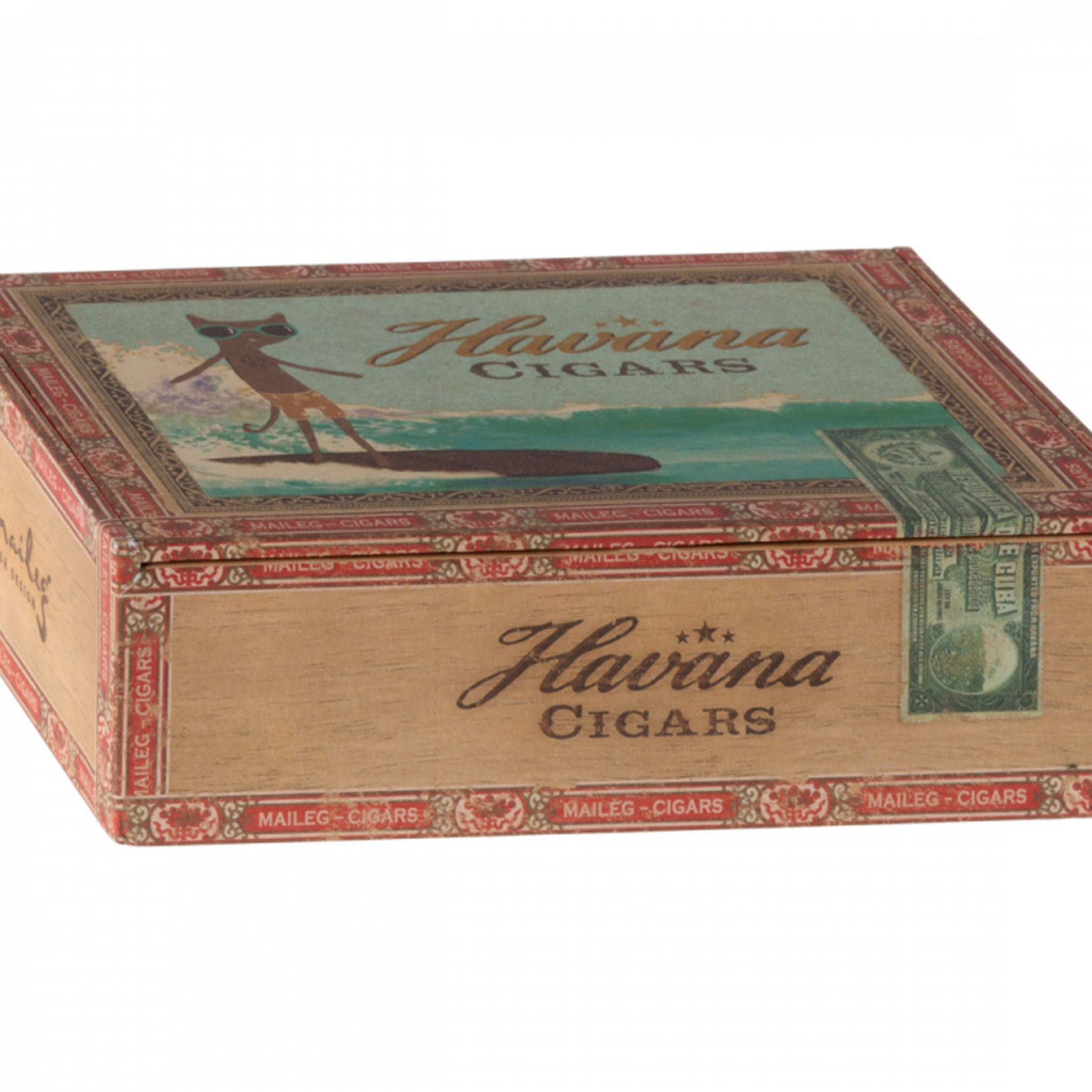 Maileg USA Mum and Dad Mice in Cigarbox