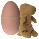 Maileg USA Gantosaurus in Egg, Medium - Dark Ocher