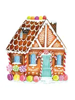 Hester & Cook Placemat-Die Cut Gingerbread House