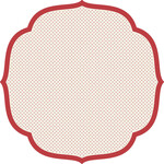 Hester & Cook Red Swiss Dot Medallion Placemats