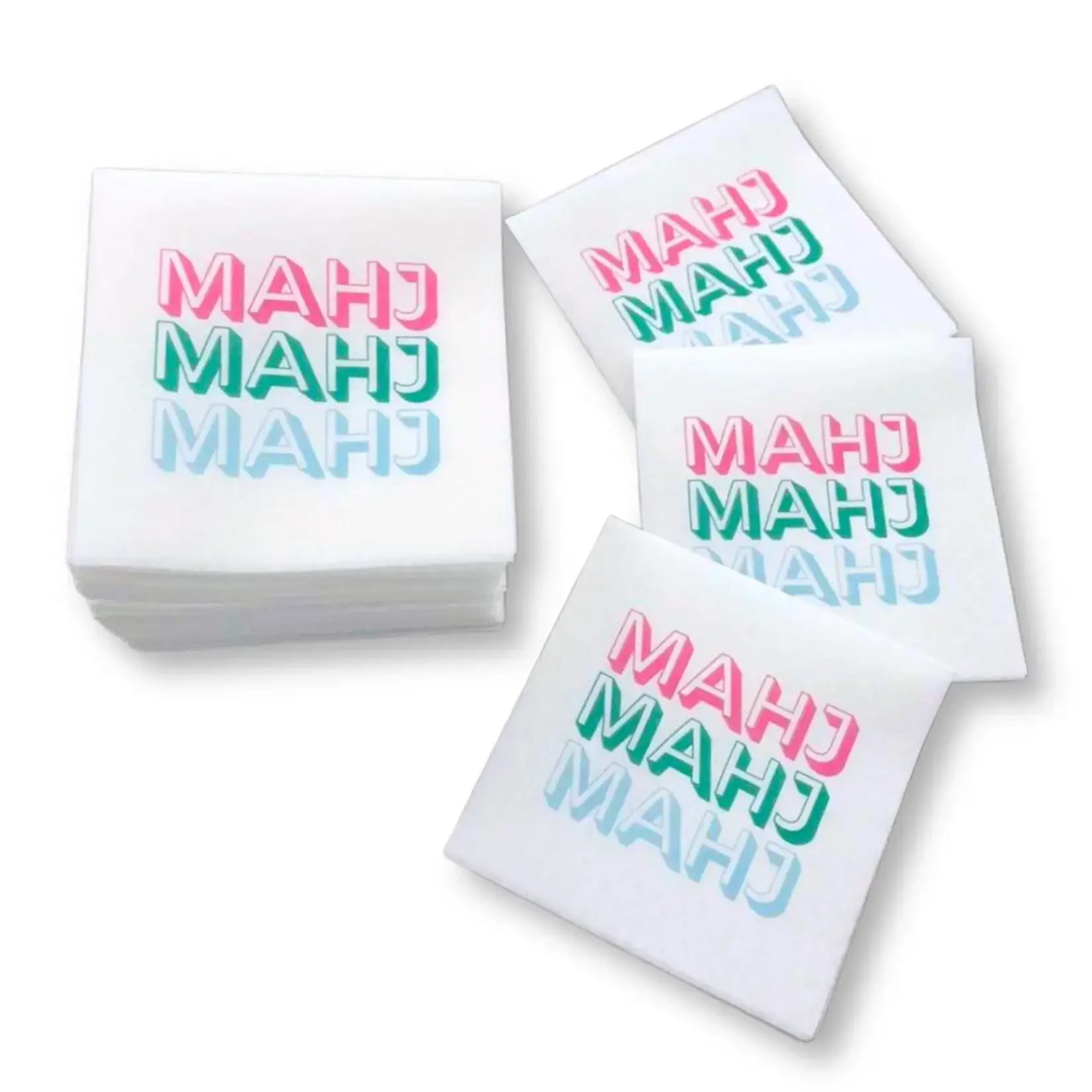 My Fair Mahjong Mahjong "Mahj" Cocktail Napkins - 50-Pack