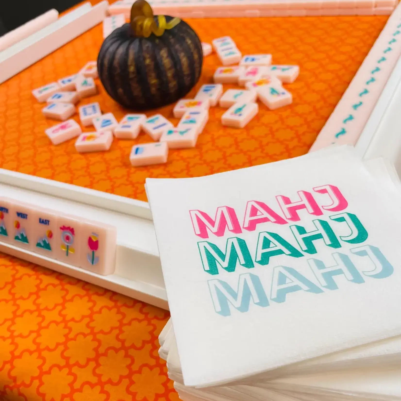 My Fair Mahjong Mahjong "Mahj" Cocktail Napkins - 50-Pack