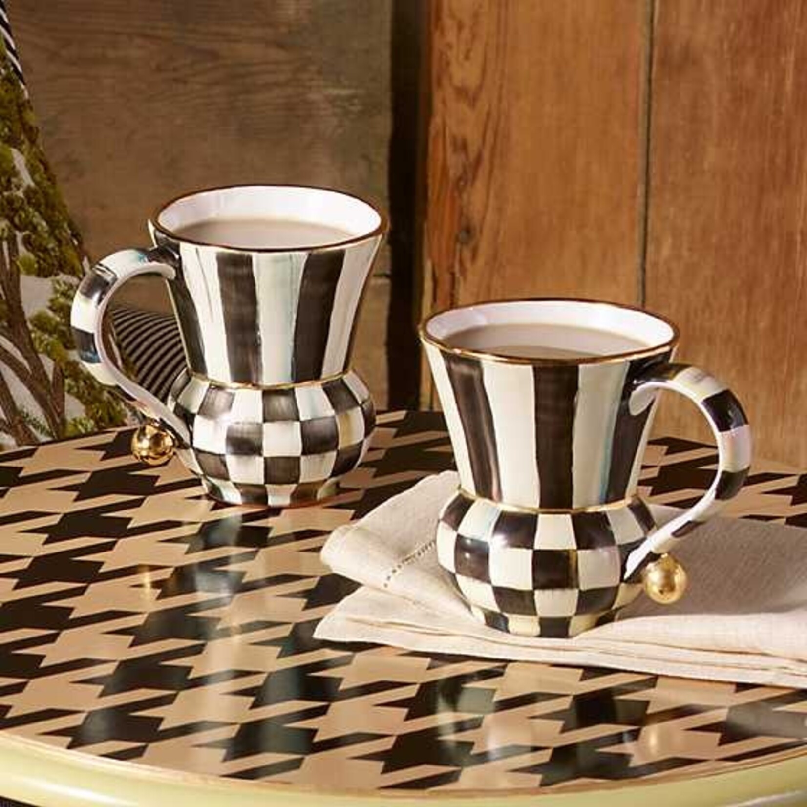 MacKenzie-Childs Courtly Check Ceramic Mug